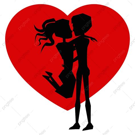 Couple Making Love Silhouette PNG Images, Couple In Love Silhouette Vector, Isolated, Cartoon ...