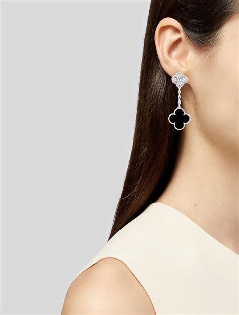 Van Cleef & Arpels Magic Alhambra Earrings, 2 Motifs - Drop, Earrings ...
