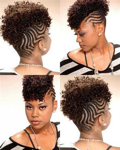 Natural Braided Mohawk Hairstyles