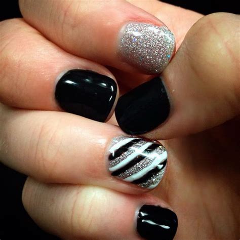 25 Elegant Black & Silver Nail Designs for Instant Glamour