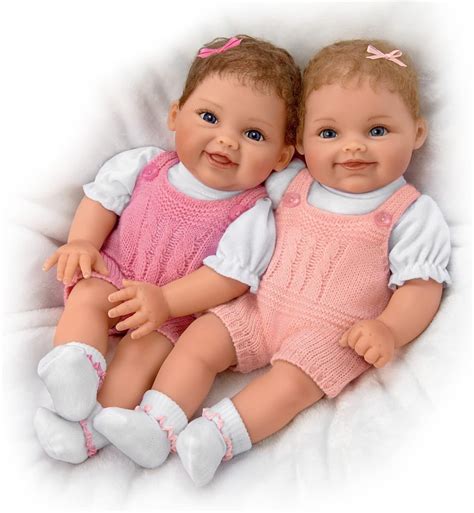 Amazon.com: The Ashton-Drake Galleries So Truly Real Twin Baby Dolls ...