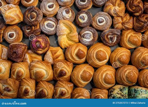 Different Types of Freshly Baked Pastries. Conceptual Illustration ...