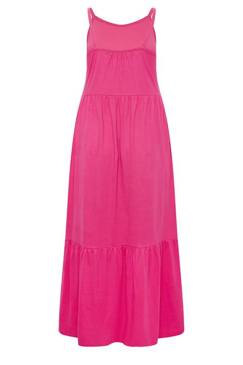 YOURS Plus Size Pink Maxi Sundress | Yours Clothing