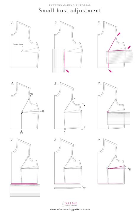 Small bust adjustment | Sewing measurements, Sewing patterns, Sewing