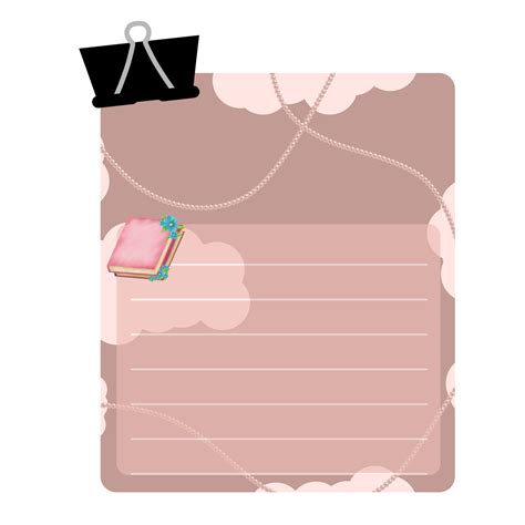 Cute book sticky note 16596867 PNG