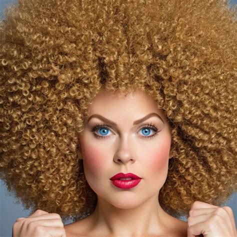 Pin by Extreme Bachelors on White Woman Afro | Red curly hair, Big hair ...