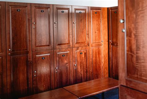 Wood Club Locker Installations by All Wood Lockers