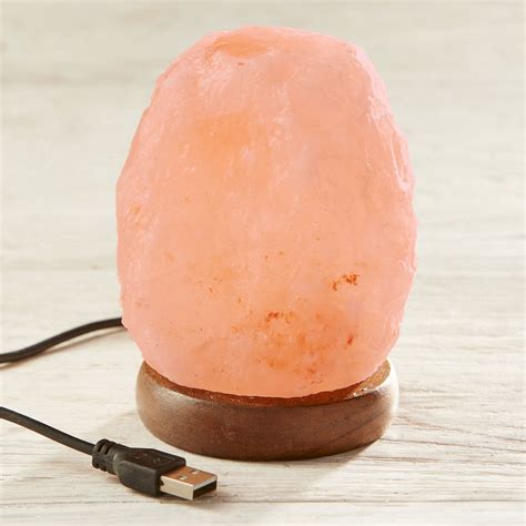 USB Natural Himalayan Salt Lamp (SALT17) - Artisan and Recycled - Collections - Home & Lighting
