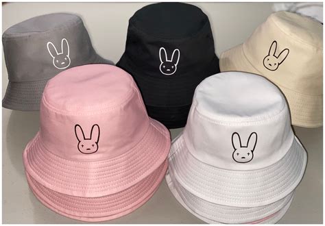 Multicolor Bad Bunny Bucket Hats, Stylish Bad Bunny Reflective Hats ...