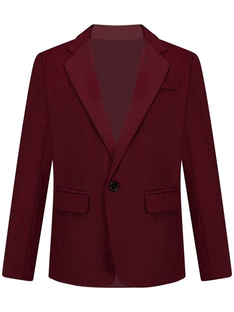 IEFIEL Kids Boys Formal Party Blazer Gentleman Dress Up Long Sleeve One ...