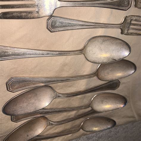 Silverware Set 1835 R Wallace Small 4.25 Nickel Silver 30 Pieces Pre ...