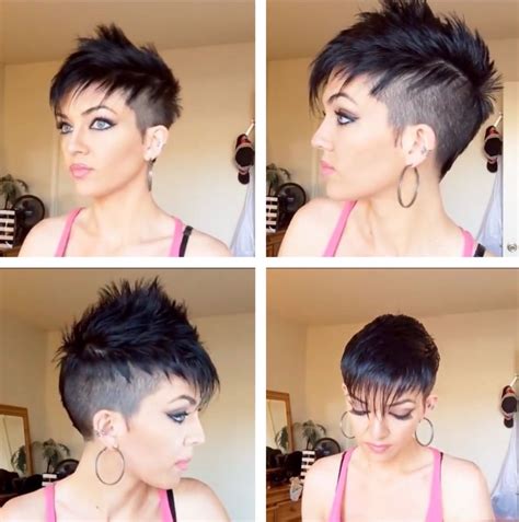 13+ Casual Short Hairstyles Faux Hawk Women