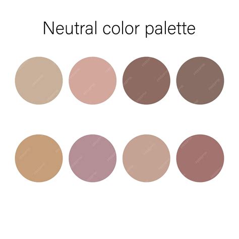 Premium Vector | Neutral muted color palette swatch guide decoration ...