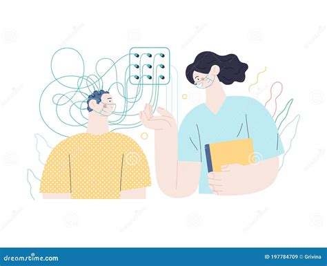Medical Tests Illustration - EEG Stock Illustration - Illustration of physical, patient: 197784709