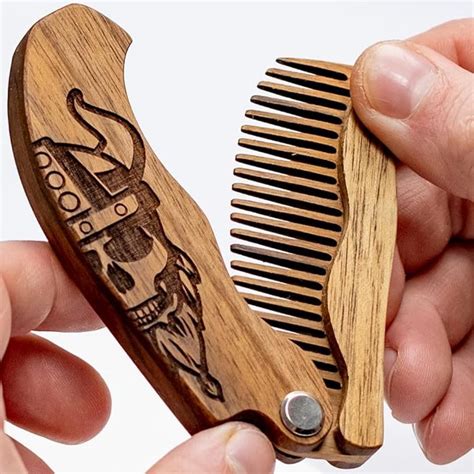 Amazon.com : Beard Comb for Men Pocket Folding Combs for Mustache ...