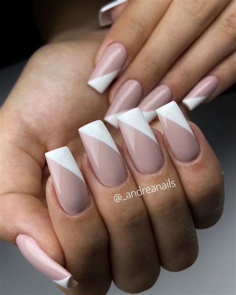 46 Cute Acrylic Nail Designs You'll Want to Try Today White Tip Acrylic Nails, Acrylic Nails ...