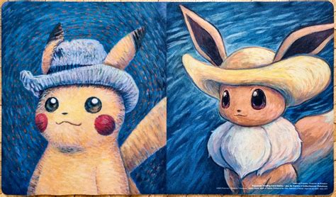 Pikachu & Eevee Van Gogh Museum Collaboration - Pokémon Playmat ...