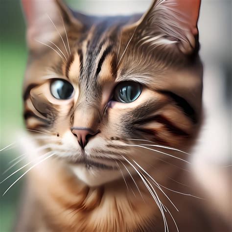 A cat with human face