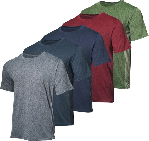 Real Essentials 5 Pack: Youth Dry-Fit Moisture Wicking Active Athletic ...