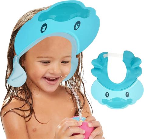 Baby Shower Cap, Adjustable Children Shampoo Cap and Visor, Child's ...
