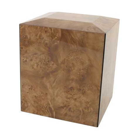 Geometric Natural MDF Companion Urn - Double Capacity | Funeral.com, Inc.