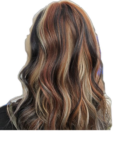 How Influencers are Styling Blonde and Brown Calico Hair Now | Hair ...