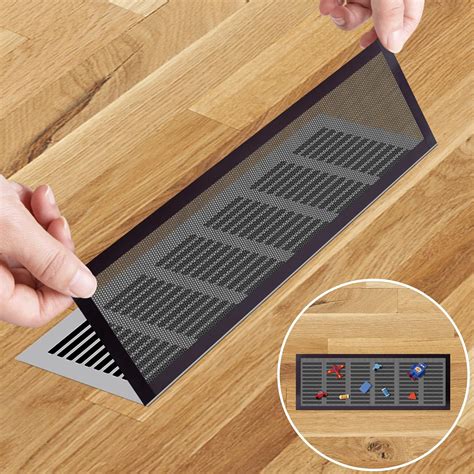 8pcs Floor Vent Mesh Covers, 4x12" Magnetic Air Vent Screen Register ...