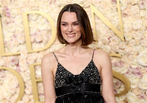 Keira Knightley Debuts a Razored Bob at the 2025 Golden Globes | Vogue