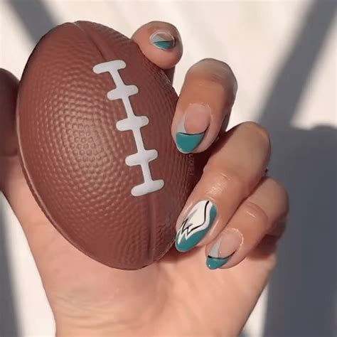 26 Football-Inspired Nail Designs Perfect for Game Day