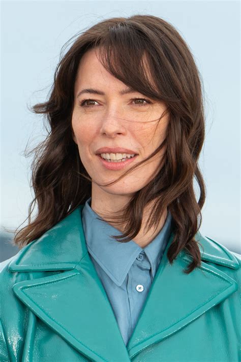 Rebecca Hall At “The Beauty” Photocall In Teal Coat Look In Rome ...