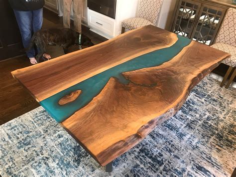 Live Edge Table Wood Epoxy