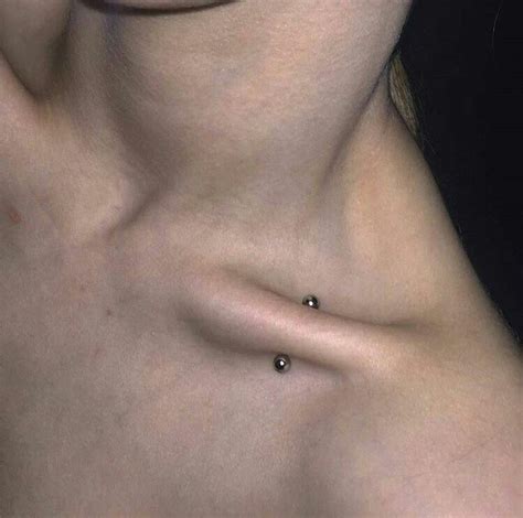 Pin by Senya Grant on Пирсинг/микродермалы | Collar bone piercing ...