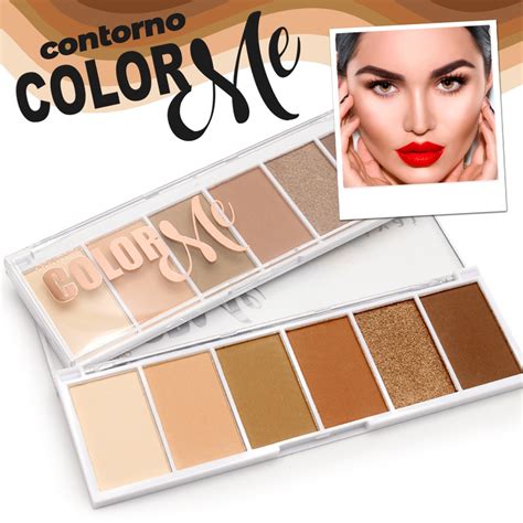Paleta de Contorno Facial em Pó Color Me Vivai - Corre Que Ta Baratinho