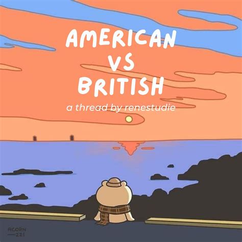 American vs British words list 🇺🇸🇬🇧 Bahasa Inggris British masih ...