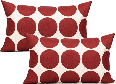 Customer reviews for Red Burgundy Lumbar Rectangle Throw Pillow Covers ...