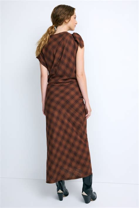 Naerys Plaid Midi Dress by Isabel Marant Etoile | Rent the Runway