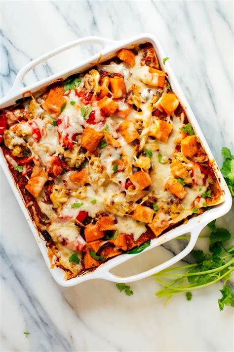 Roasted Veggie Enchilada Casserole - Cookie and Kate