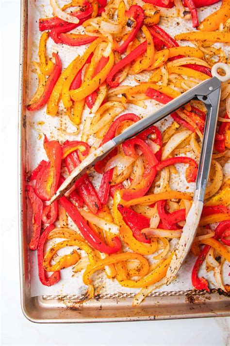 Oven Roasted Peppers and Onions - BeeyondCereal