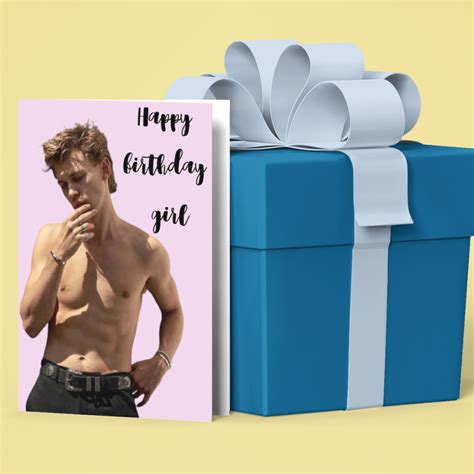 Austin Butler Birthday Card Naked Austin Butler Wish Happy - Etsy UK