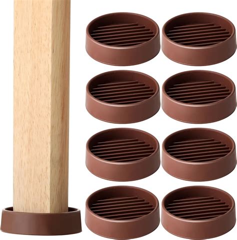 Kigley Round Furniture Caster Cups Furniture Leg Coasters Non Slip ...