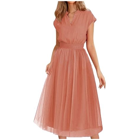 Wycnly Dresses for Women 2025 Evening Party Prom Elegant Mesh Patchwork ...