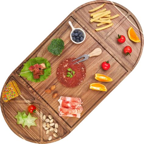 Amazon.com | MOYUART Large Wooden Charcuterie Boards Set Picnic Cheese ...