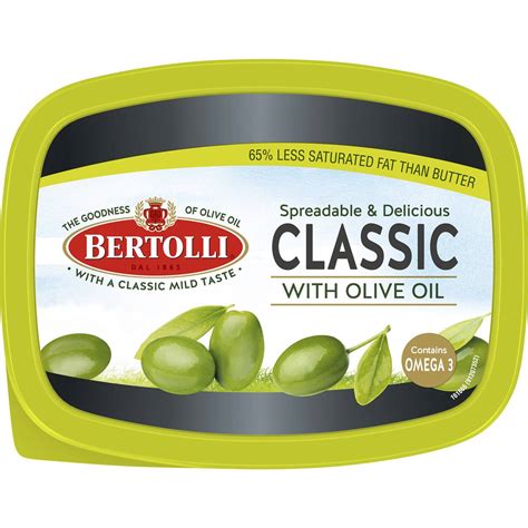 Bertolli Classic Olive Oil Spread Margarine Classic 500g | Woolworths