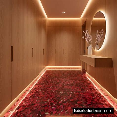 Rose Petal Epoxy Floor ideas for Romantic & High-End Spaces