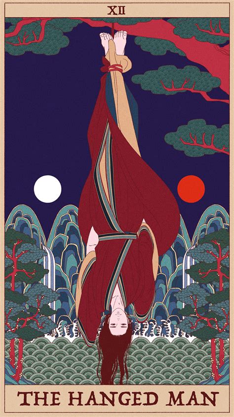 불어오는밤 Korea Tarot Cards | Hanged man tarot, Tarot, Illustration