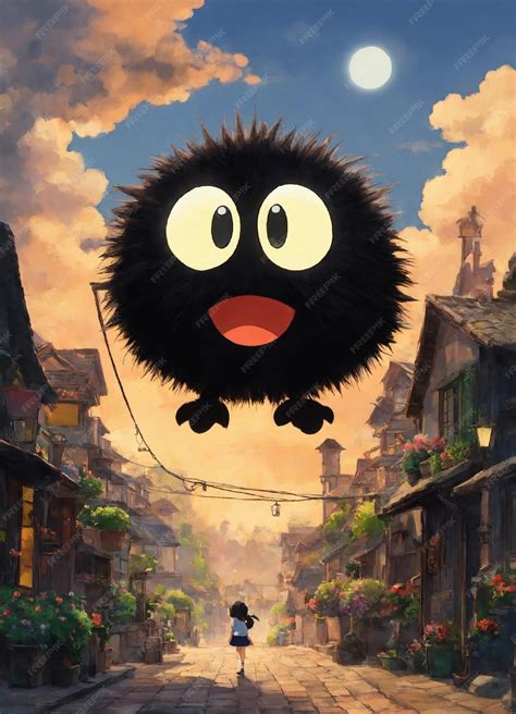 Studio ghibli soot sprite | Premium AI-generated image