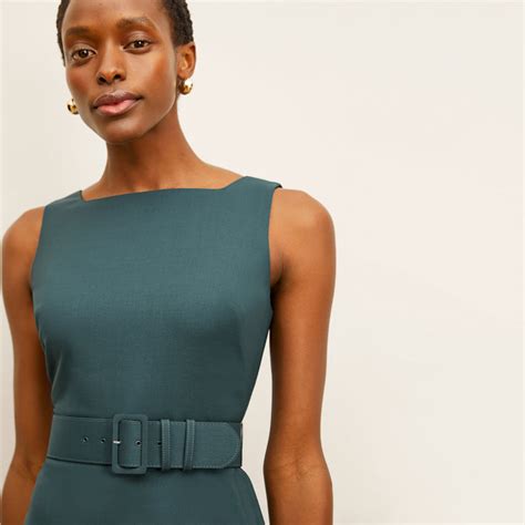 Cynthia Dress - Italian Wool Twill :: Blue Jade – M.M.LaFleur