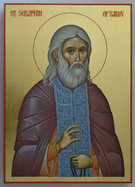icoana-pictata-sfantul-cuvios-serafim-de-sarov.-atelier-de-icoane ...