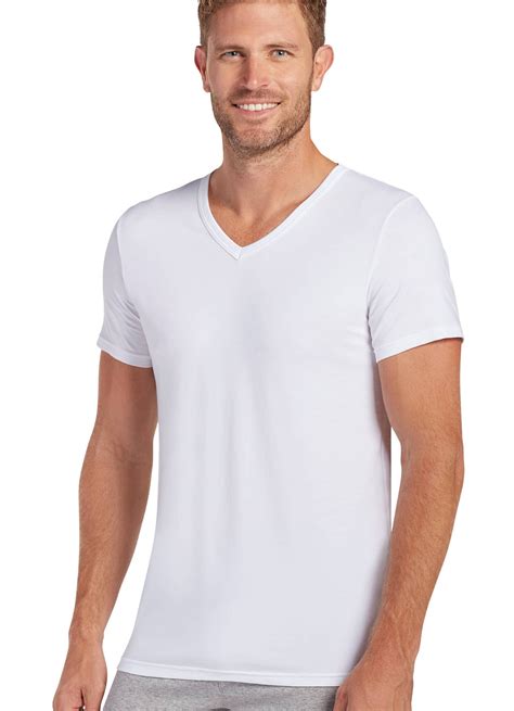 Jockey Men's Slim Fit V-Neck T-Shirt, Cotton Stretch, 2 Pack - Walmart.com
