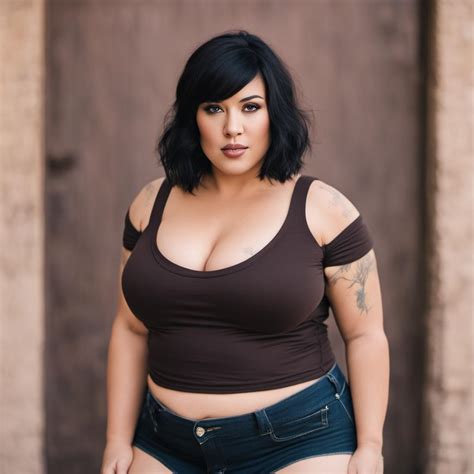 Short BBW Latina with short black hair and dark br by alisterfiend38501 ...